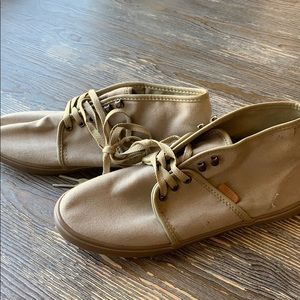 Vans Camryn Khaki Canvas Gumsole Shoes